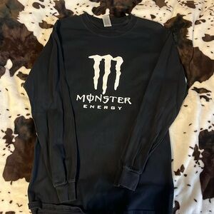 Monster energy logo long sleeve shirt